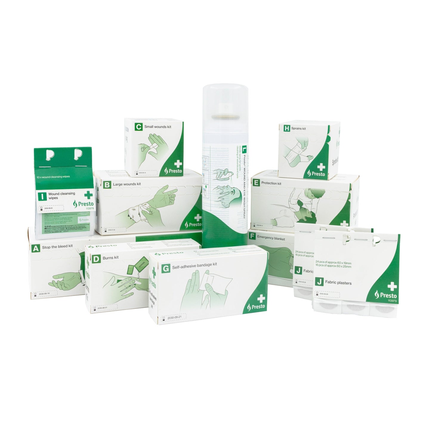 Forudbestil: Presto Førstehjælpsstation inkl. holder til hjertestarter