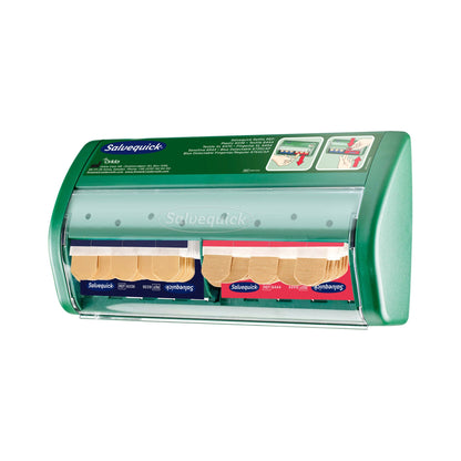 Salvequick Plaster Dispenser with Fabric and Plastic Plasters