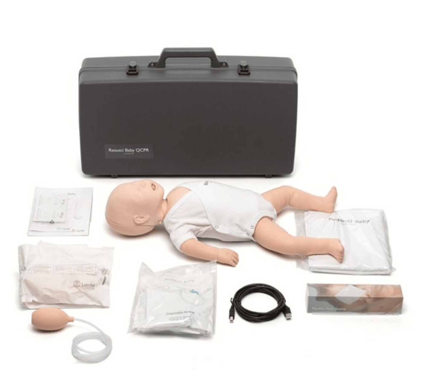 Laerdal Resusci Baby QCPR m. lys hud