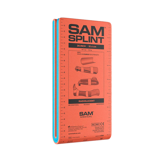 SAM Splint Flatpacked 36", Orange/Blue