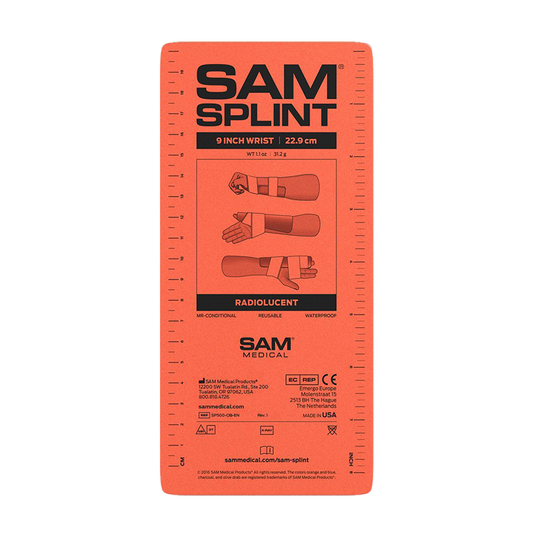 SAM Splint 9", Orange/Blue